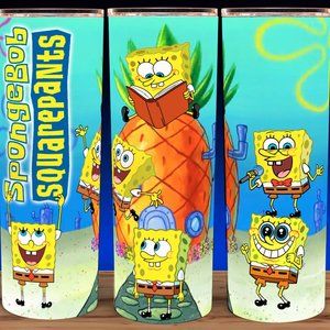 Sponge Bob Cartoon Bikini Bottom Cup Mug Tumbler
